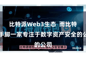 比特派Web3生态  而比特派手脚一家专注于数字资产安全的公司