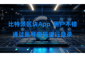 比特派区块App 用户不错通过账号密码进行登录
