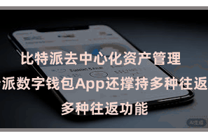 比特派去中心化资产管理  比特派数字钱包App还撑持多种往返功能