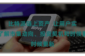 比特派链上资产  让用户实时了解市集动向、投资契机和时候更新