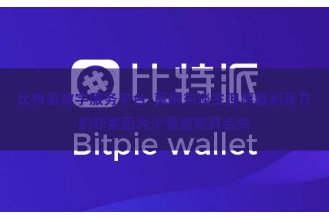 比特派数字服务平台  莫得东谈主但愿看到我方的钞票因为少量坚韧而丢失